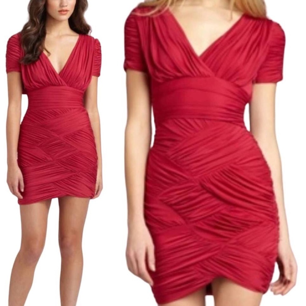 Halston Heritage Mini Cocktail Dress
